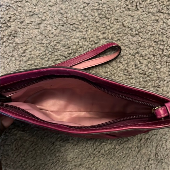 Coach Women's Burgundy Wristlet - Picture 2 of 5